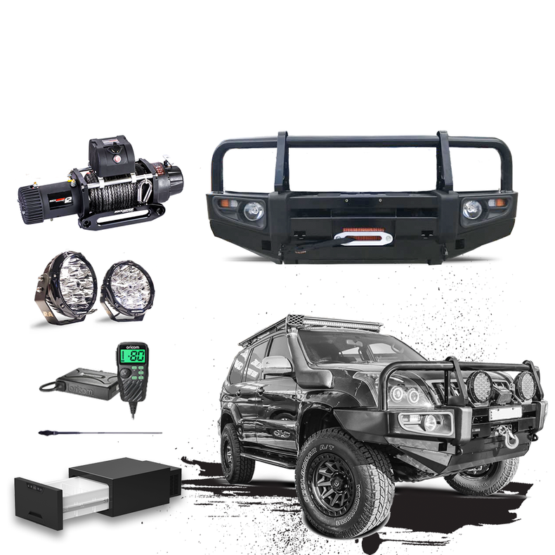 PRADO 120 Touring Pack Suits: Prado 120 -  Bullbar, Winch, Lights, uhf