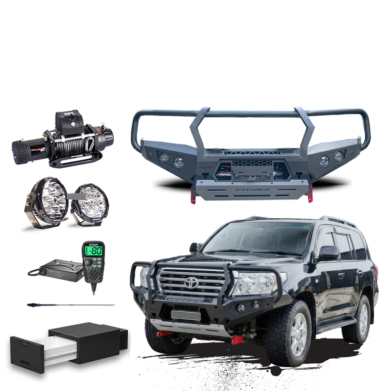 200 Series Touring Pack Suits:  200 Series Pre-Face Lift - Bullbar, Winch, Lights, uhf
