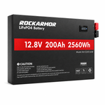 200AH Lithium Battery - Slimline Rockarmor 4x4