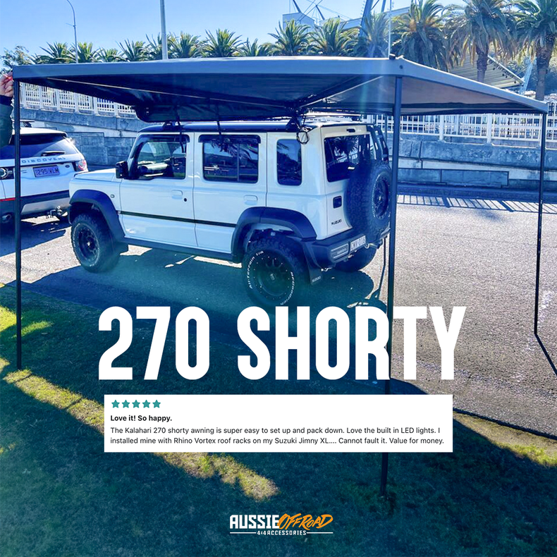 270 Awning - Kalahari Shorty Awning - Built in LED Lighting