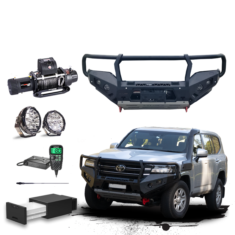 300 Series Touring Pack Suits:  300 Series Landcruiser - Bullbar, Winch, Lights, uhf