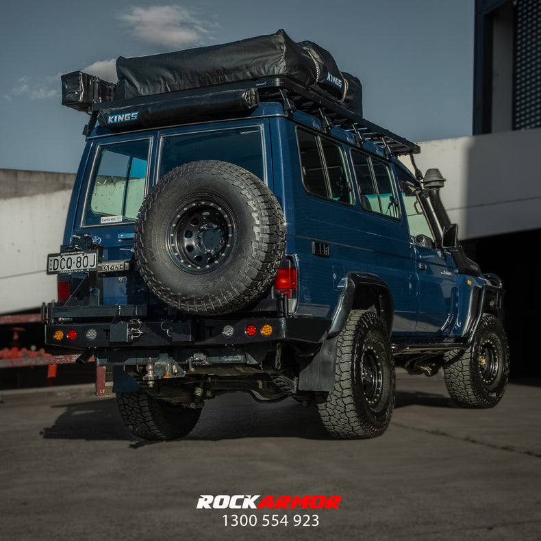 Fj76 Rear Dual Spar wheel Carrier - Rear Bar suits Landcruiser 76 Series Wagon