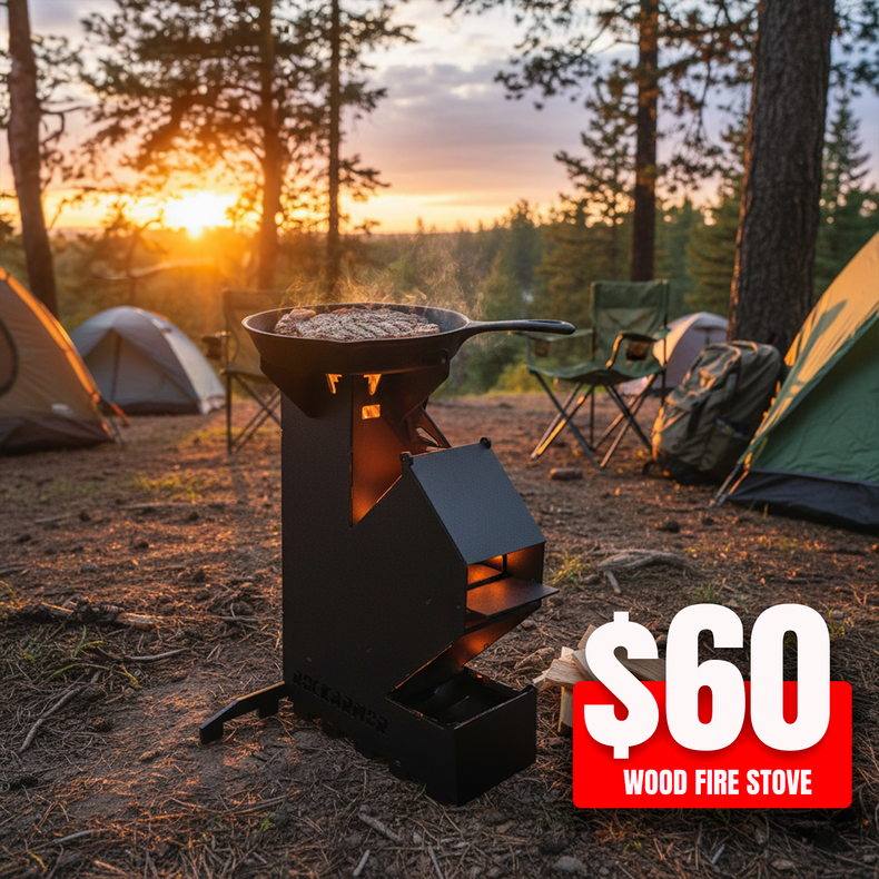 Portable Wood fire Camping Rocket Stove
