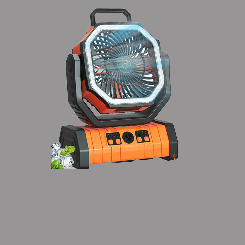 Potable Fan With Remote and Led Light