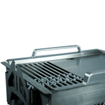 Camp Fire Pit & Bbq Grill - Polished Stainless Steel