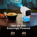 Portable Projector Rockarmor Basecamp 4K All-In-One with Built-In Battery & Speaker