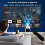 Portable Projector Rockarmor Basecamp 4K All-In-One with Built-In Battery & Speaker