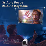 Portable Projector Rockarmor Basecamp 4K All-In-One with Built-In Battery & Speaker