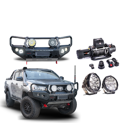 N80 Hilux 2015 - 07/2020 GT Frontal Pack | GT Bullbar, Winch, lights