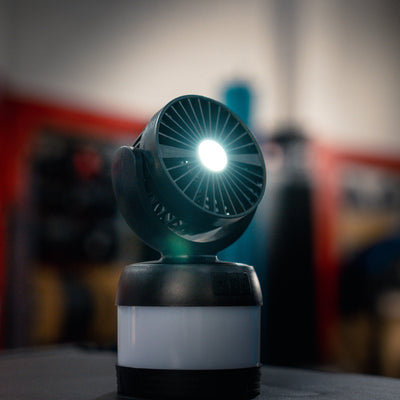 Mini Camping Fan/Built In Led Lantern