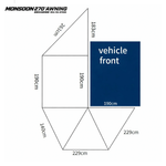 Monsoon 270 Awning - Rockarmor