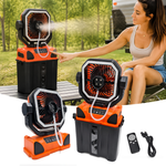 Portable Camping Fan with Water Misting Spray - 20,000mAh Battery - 6Litre Water Tank - Built in Lantern