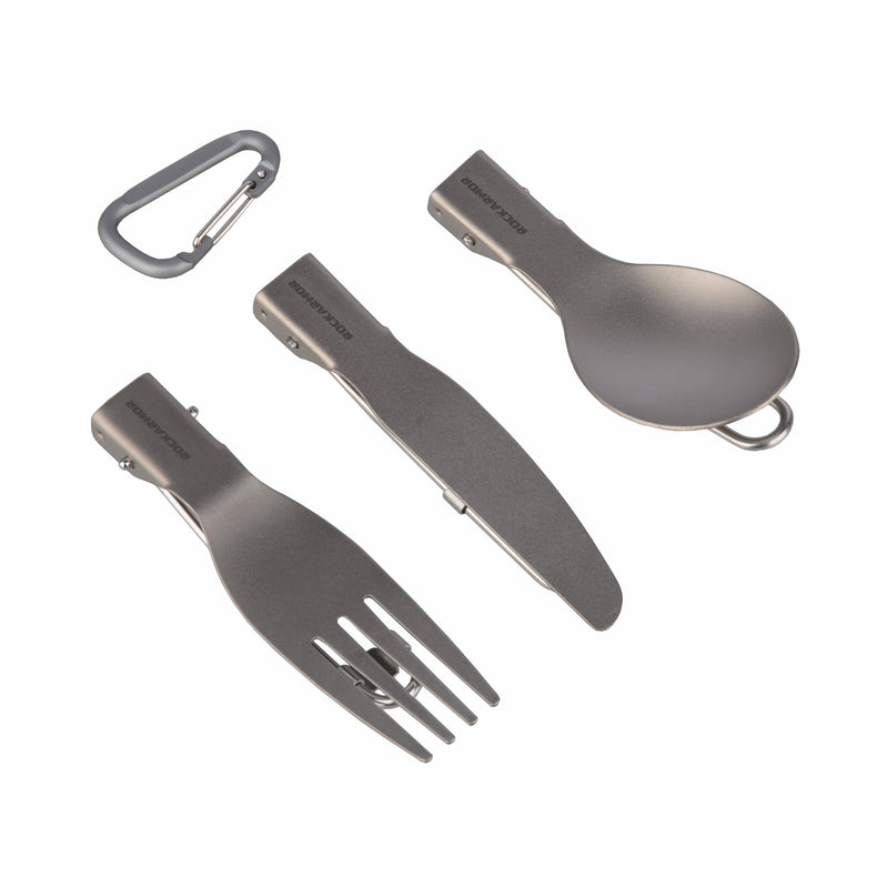 Rockarmor Titanium Camping Cutlery Set