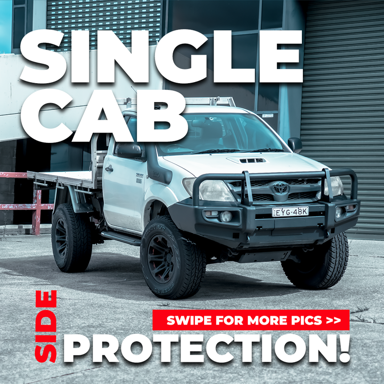 Rockslider side step to suit Toyota HILUX 2005-2015 N70 SINGLE CAB