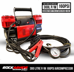 300lt Air Compressor Twin Cyl 5m hose