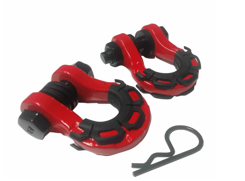 4.5T Steel shackle set - Red