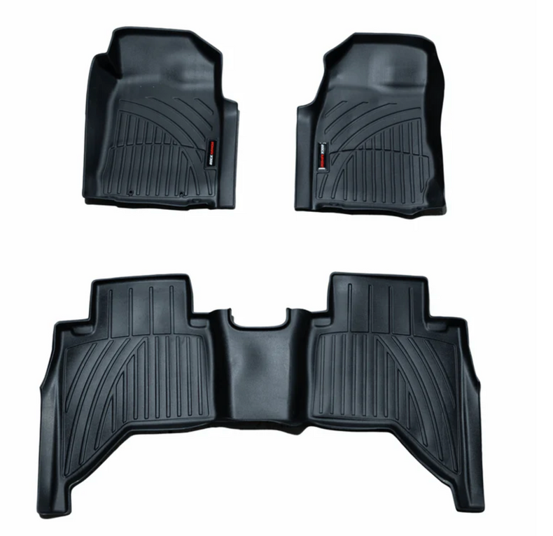 BT50 FLOOR MATTS - 3D MOULDED SUITS MAZDA BT50 2012 - 2020