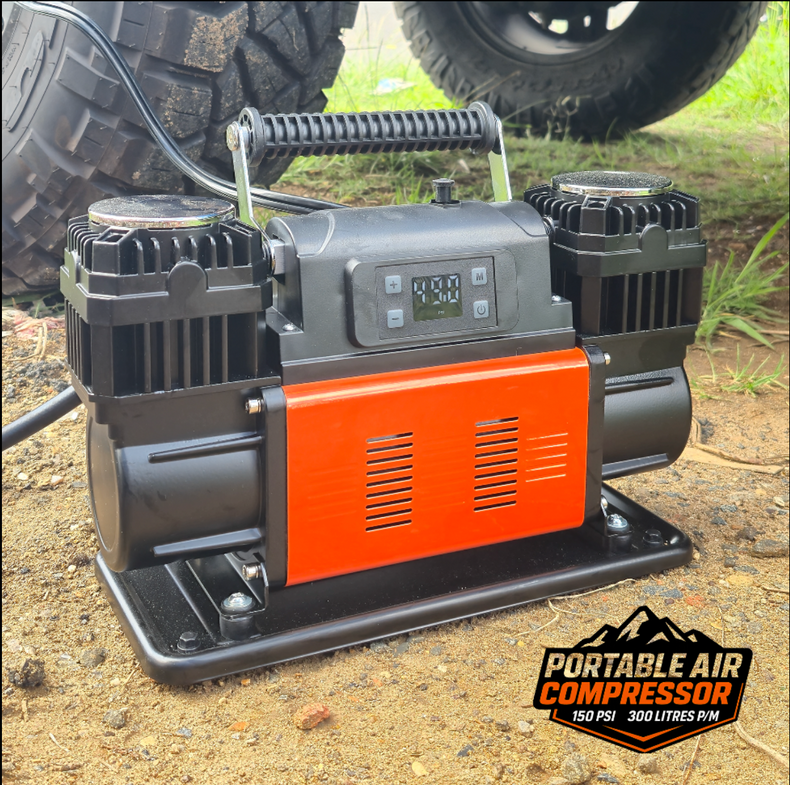 12V AIR COMPRESSOR - 300L / 150PSI DIGITAL AIR PRESSURE SCREEN