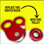 Recovery Pulley Ring Black 100MM