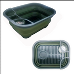 Collapsible Sink / Drying Rack - Army Green