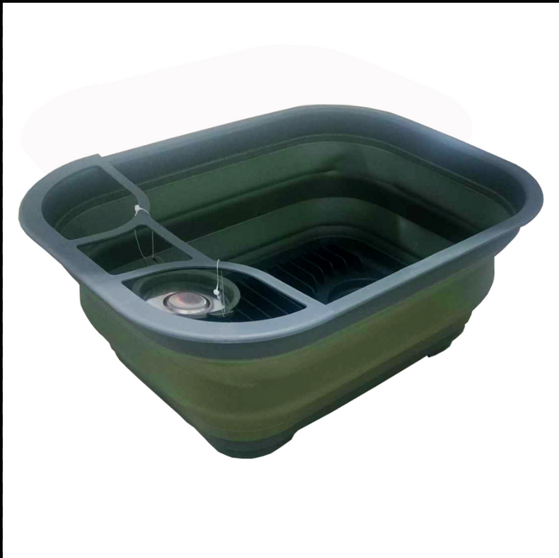 Collapsible Sink / Drying Rack - Army Green