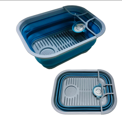 Collapsible Sink / Drying Rack - Blue