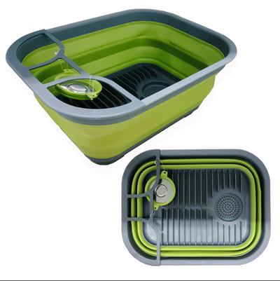 Collapsible Sink / Drying Rack - Green