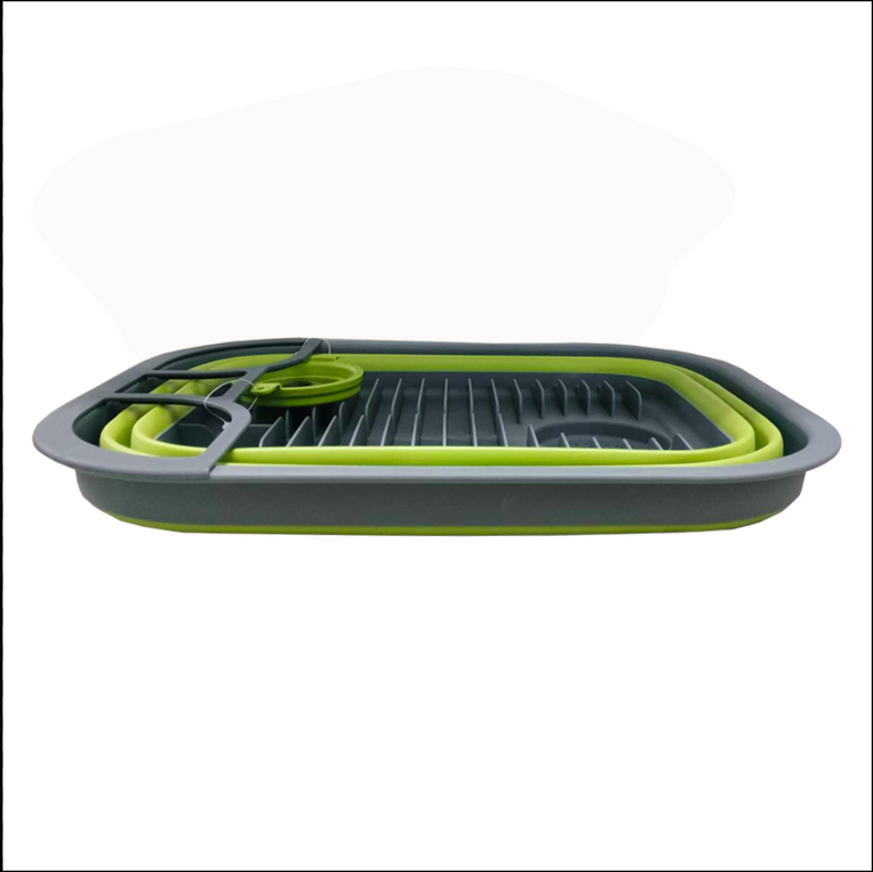 Collapsible Sink / Drying Rack - Green