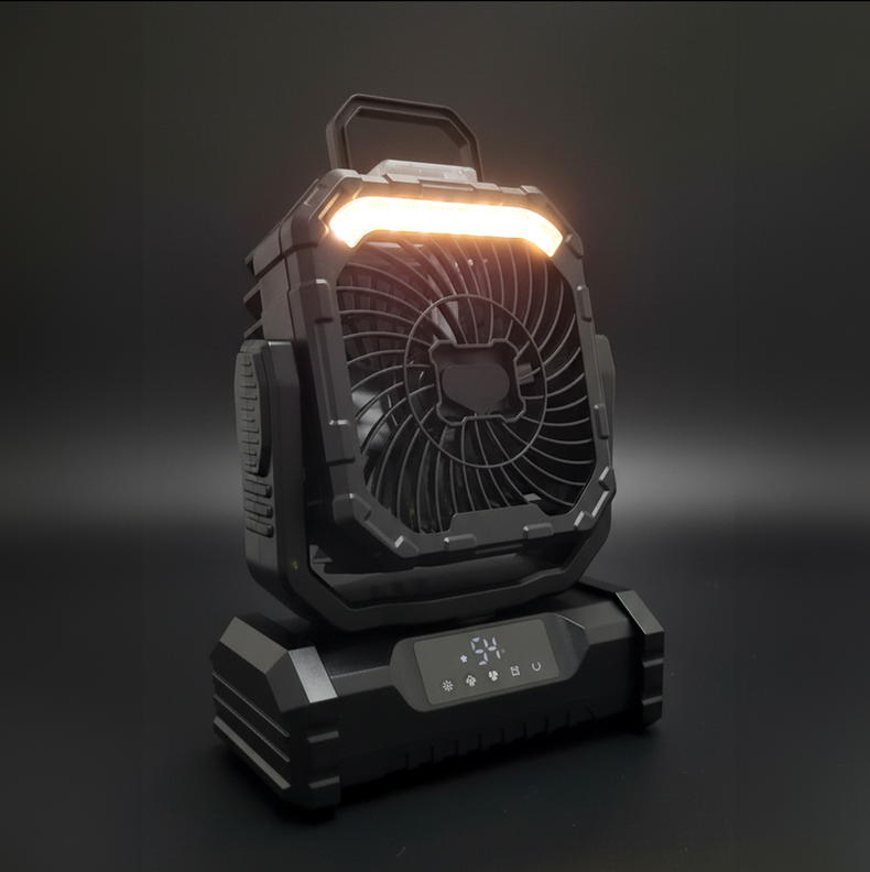 Misting Fan Camping Fan  | 20,000 mAh | Remote Control | 5 Speed Fan | 90° Rotating | Built-In LED Lantern