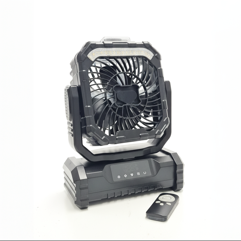 Misting Fan Camping Fan  | 20,000 mAh | Remote Control | 5 Speed Fan | 90° Rotating | Built-In LED Lantern
