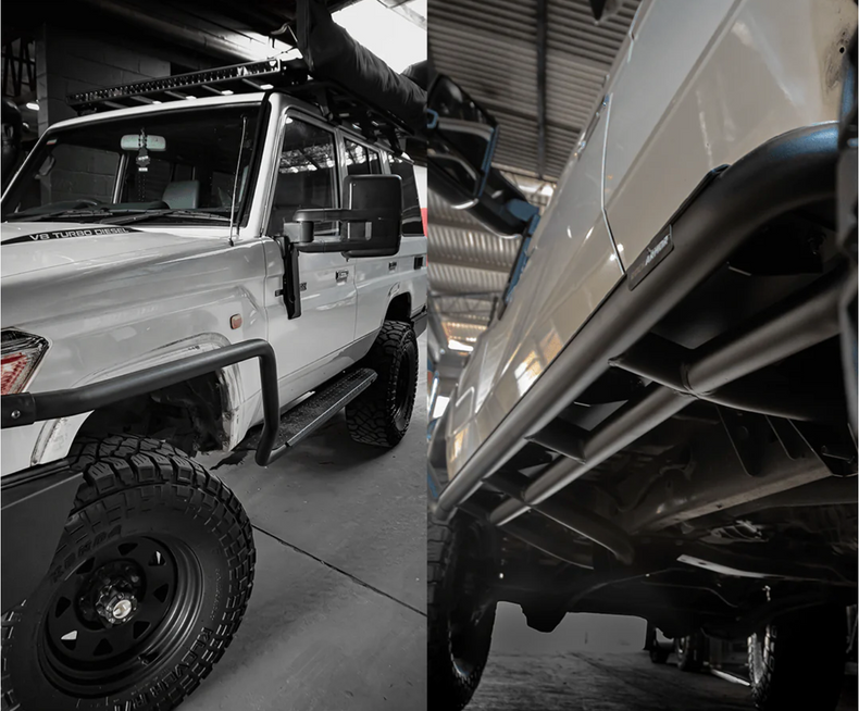 Rock Slider Side Steps Suits Toyota Landcruiser 76 Series / 79 Series 4 door