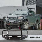 MQ Triton Rockarmor Elite Bull Bar, 12,000lb Winch & LED Driving Lights Pack