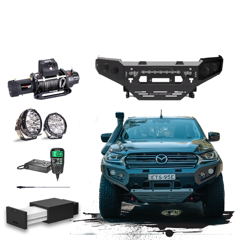 BT50 Touring Pack Suits: 08/2020 - 02/2025 BT50 - GT Bumper, Winch, Lights, uhf