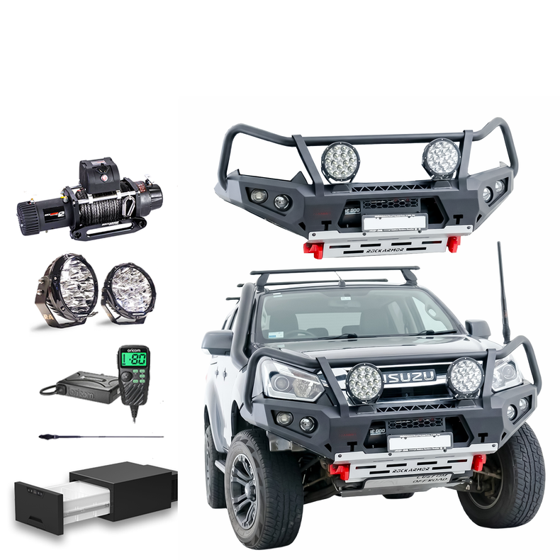 Isuzu DMAX Touring Pack Suits: DMAX 02/17-07/20  GT Bullbar, Winch, Lights, uhf