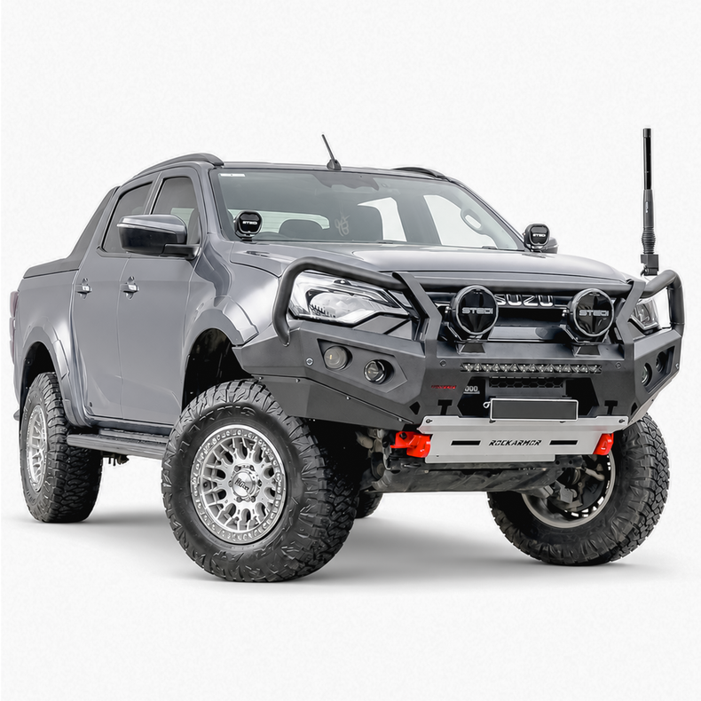isuzu dmax bullbar suits 2024+ facelift models - rockarmor 4x4 