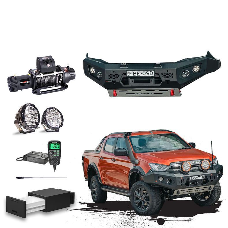 Isuzu DMAX GT Touring Pack Suits 08/2020 - 04/2024 - GT Bumper, Winch, Lights, uhf