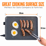 Rockarmor Portable Electric BBQ - 2 x Power Functions 400w & 800w