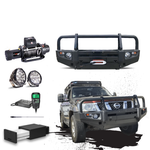 GU Patrol Touring Pack Suits: Series 1-3 GU Patrol - Prem Bullbar, Winch, Lights, uhf