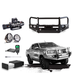 Hilux N80 Touring Pack Suits: N80 Hilux 2015-07/2020 - Elite Bullbar, Winch, Lights, uhf