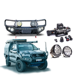 Frontal GT Bull Bar Pack Suits - Hilux 08/2020 - Current 12,000LBS Winch / R85 LED Spotties
