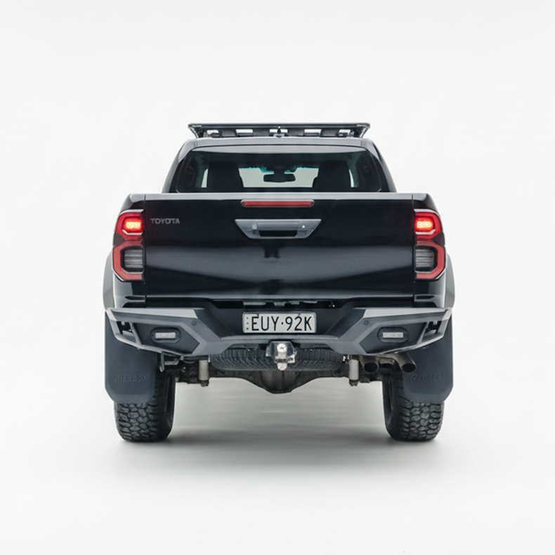 HILUX REAR STEP TOW BAR SUITS N80 HILUX WITH RATED RECOVERY POINTS