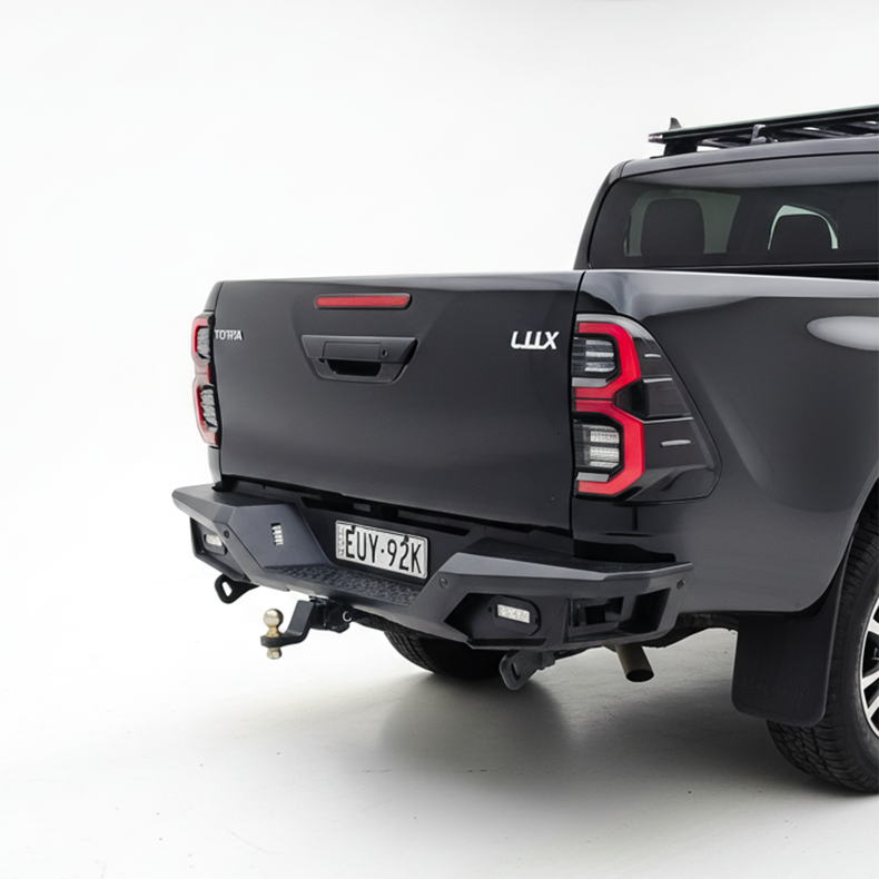 HILUX REAR STEP TOW BAR SUITS N80 HILUX WITH RATED RECOVERY POINTS