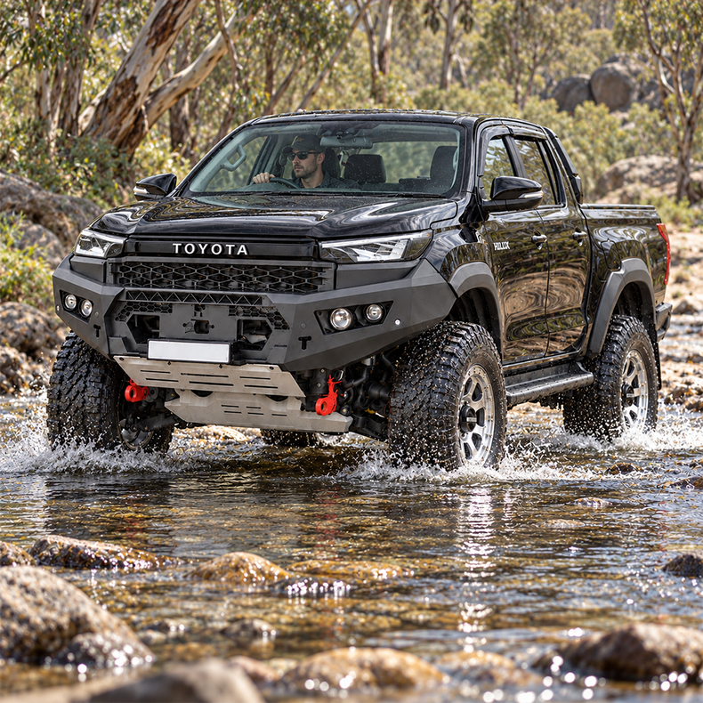 N90 Hilux No Hoop Bullbar - Rockarmor GT Bumper