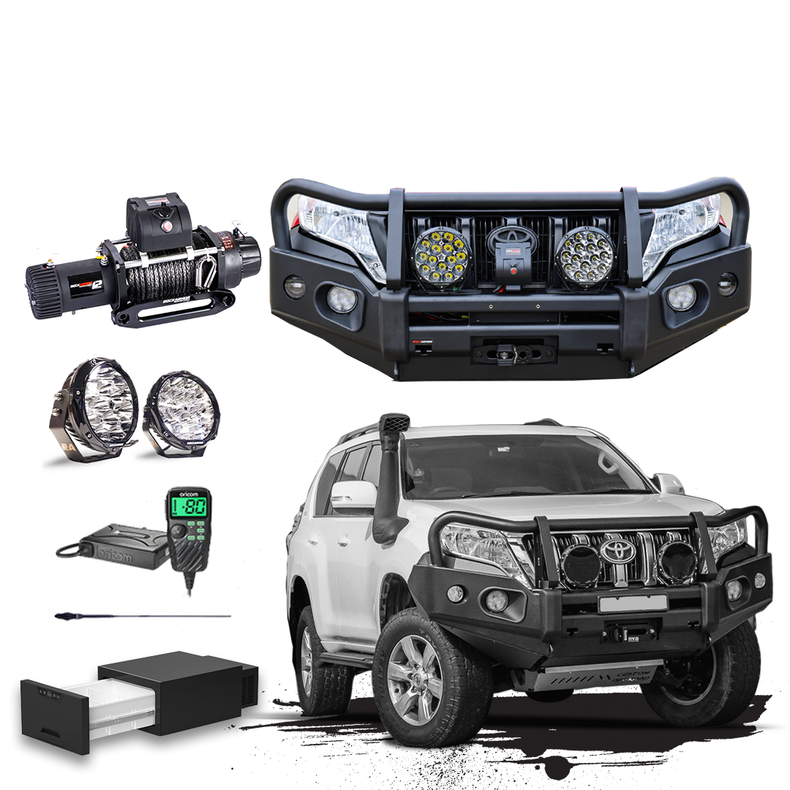 Prado 150 Touring Pack Suits: Prado 150 2013-2017 - Bullbar, Winch, Lights, uhf