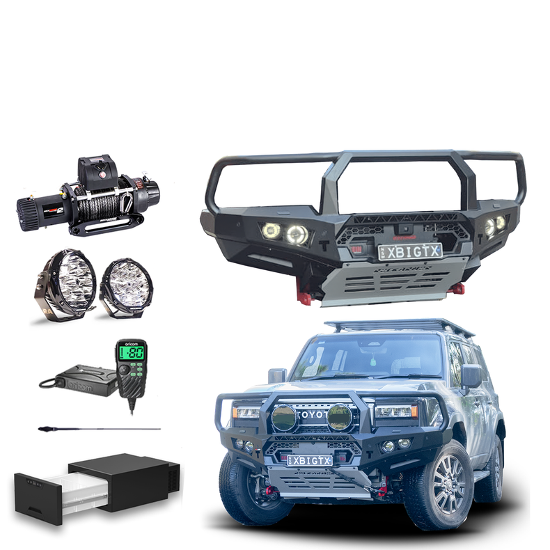 Prado 250 Touring Pack Suits: Prado 250 -  Bullbar, Winch, Lights, uhf