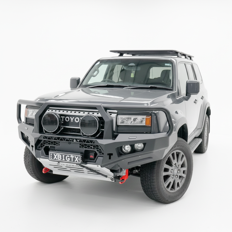 Prado landcruiser bullbar to suit 250 Series - Full Bumper Replacement - rated recovery points, winch compatible & Adr approved 