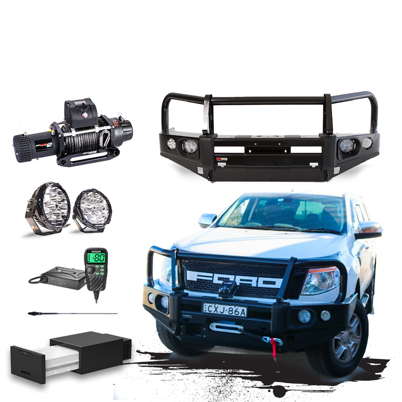 PX1 Ranger Touring Pack Suits: Ford PX1 Ranger - Bullbar, Winch, Lights, uhf