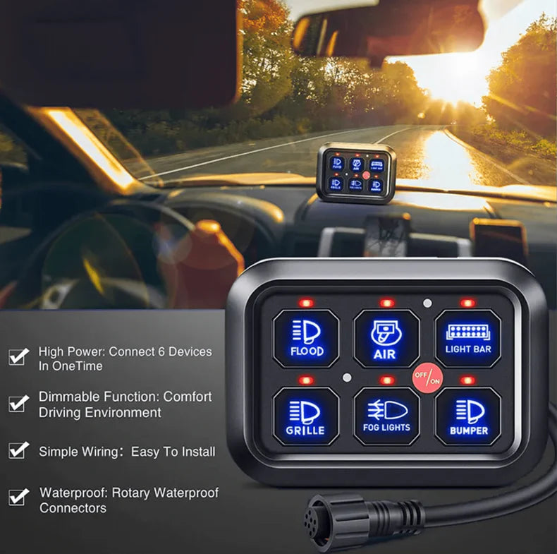 6 Gang Switch Panel with relay box