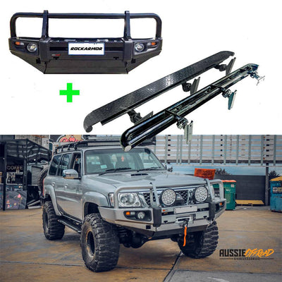 Nissan GU Patrol | 09/2004 - 12/2016 | Bull Bar + Rocksliders Combo