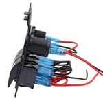 3 Gang +2 Hole Alu Panel 12v 20a / 24v 10a